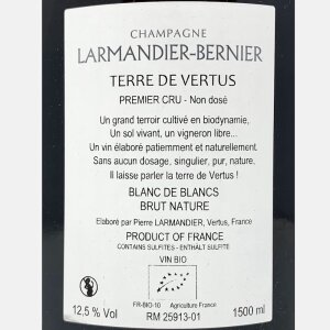 Champagne Terre de Vertus  non dose Premier Cru 2013 Bio...