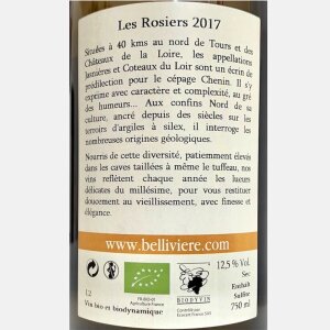 Les Rosiers Sec Jasnières AOC 2017 Bio - Domaine de Bellivière