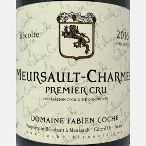 Meursault-Charmes Premier Cru AOC 2016 - Fabien Coche