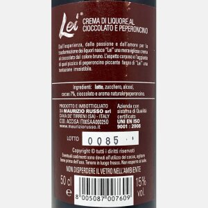 Lei Piccante Crema di Liquore al Cioccolato e Peperoncino 0,5L 15% Vol. - Maurizio Russo