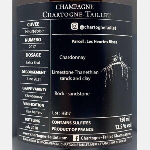 Champagne Heurtebise Extra Brut 2017 - Chartogne-Taillet