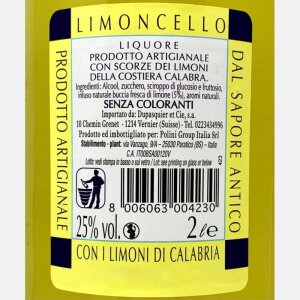 Limoncello Sapore Antico Costiera Calabra 2L