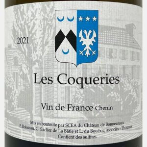 Chenin Blanc Les Coqueries VdF 2021 - Château de...