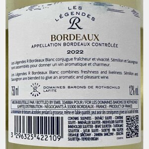 Les Légend R Blanc Bordeaux AOC 2022 - Domaines Barons de Rothschild Lafite