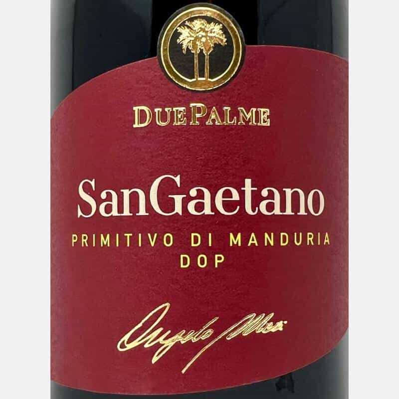 Primitivo di Manduria SanGaetano DOP 2022 - Cantine Due Palme - Rotwe