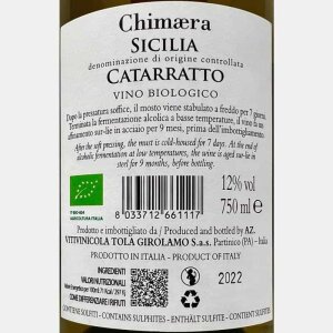 Catarratto Chimaera Sicilia DOC 2022 Bio - Tola