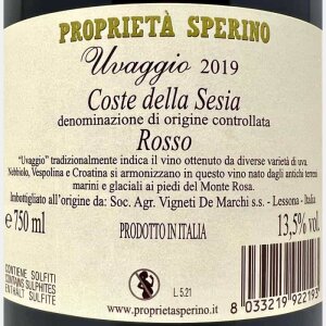 Uvaggio Rosso Coste della Sesia DOC 2019 - Proprieta Sperino