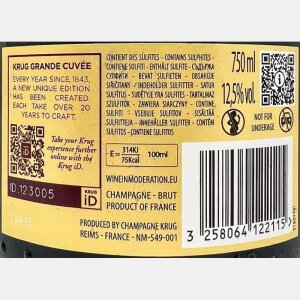 Champagne Grande Cuvee 172 Edition Brut AOC Gift box - Krug