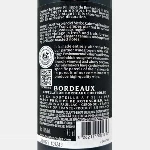 Mouton Cadet Rouge Bordeaux AOC 2020 - Baron Philippe de Rothschild