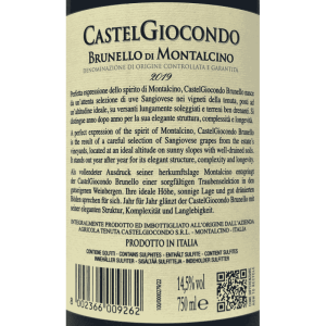 Brunello di Montalcino Castelgiocondo DOCG 2019 - Frescobaldi