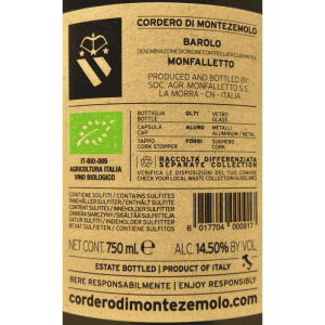 Barolo Monfalletto DOCG 2020 Bio - Cordero di Montezemolo