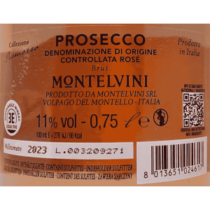 Prosecco Rosé Collezione Promosso Brut Millesimato DOC 2023 - Montelvini
