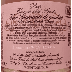 Spumante Rosé Metodo Classico Cuvee dei Frati Extra Brut VSQ - Ca dei Frati