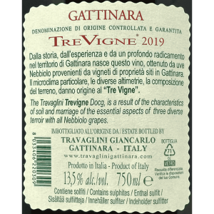 Gattinara Tre Vigne DOCG 2019 - Travaglini