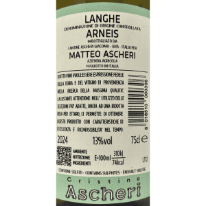 Arneis Langhe Cristina Ascheri DOC 2024 - Matteo Ascheri