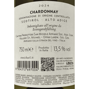 Chardonnay Alto Adige DOC 2024 - St. Michael-Eppan