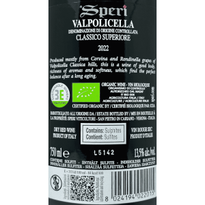 Valpolicella Classico Superiore Monte SantUrbano DOCG 2022 Bio - Speri
