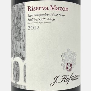 Pinot Nero Riserva Mazon Alto Adige DOC 2012 -...